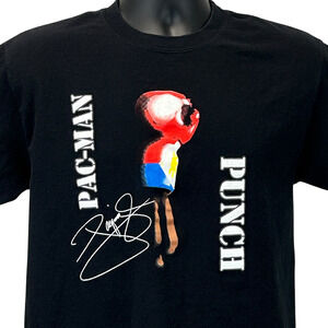 Vintage Y2Ks Manny Pacquiao PacMan Punch T Shirt Boxing Boxer Filipino M Medium
